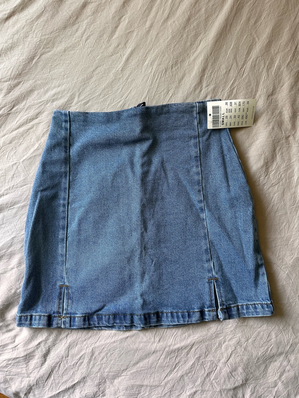 Brandy Melville Blue Denim Straight Skirt